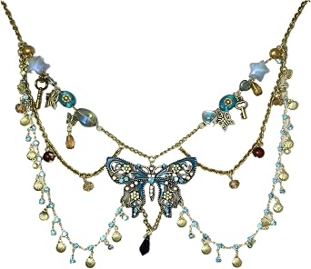 Butterfly Metal Waist Chain Belt, Adjustable Waist Chain Jewelry, Metal Belt Chain Belt Rave Party Body Accessory Jewelry