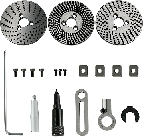 Vista 18 de VEVOR Mesa rotativa 8 pulgadas horizontal vertical HV8 precisión 3MT fresadora máquina de perforación Vernier lectura fresado taladrado
