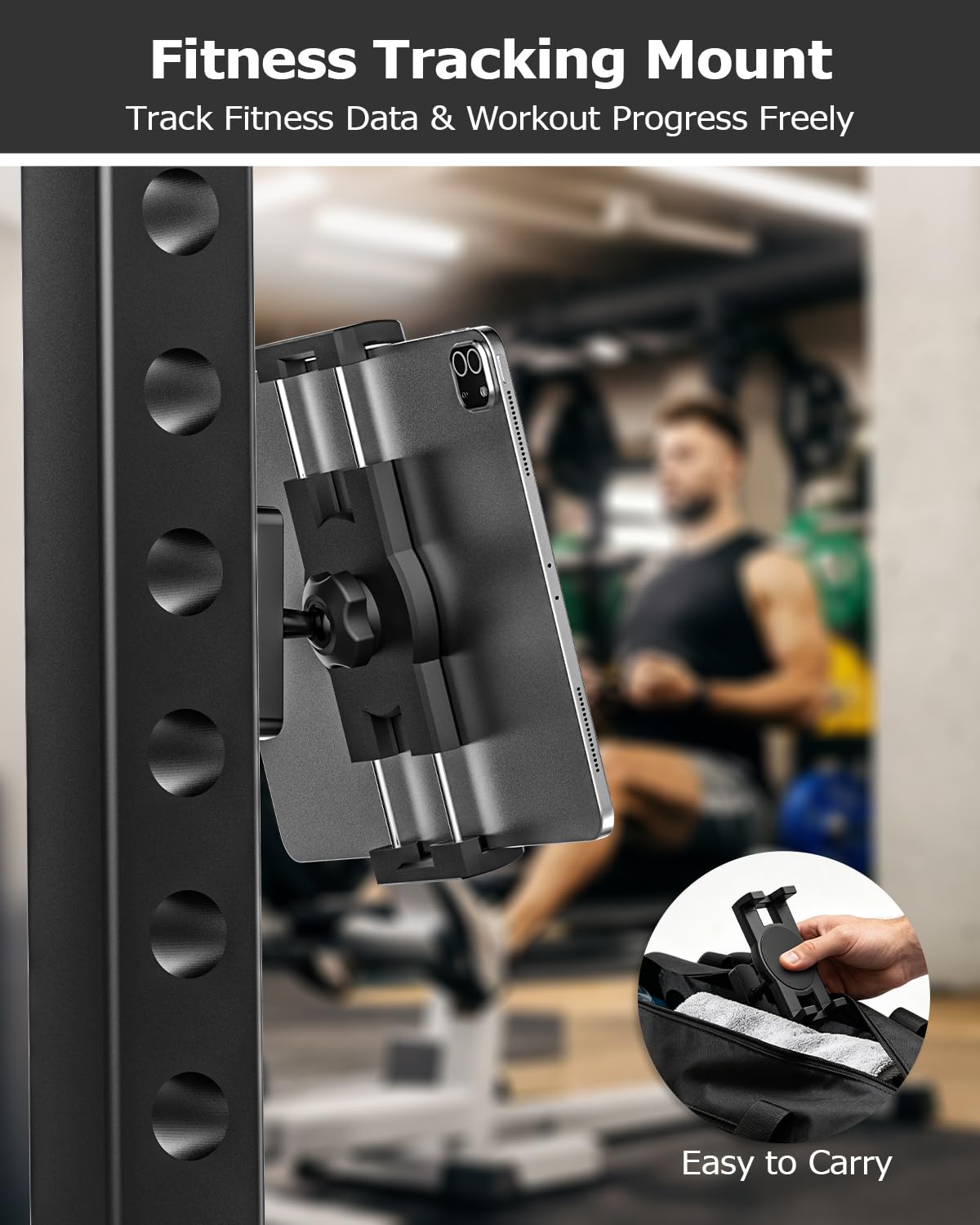 Extrem Stark Magnetische Tablet Halterung für Fitnessstudio Kühlschrank Garage Werkbank Metallregal [Tragbar & Stabil] Magnethalterung mit Metallfuß für iPad, Galaxy Tab, Z Fold, Fire, Handy