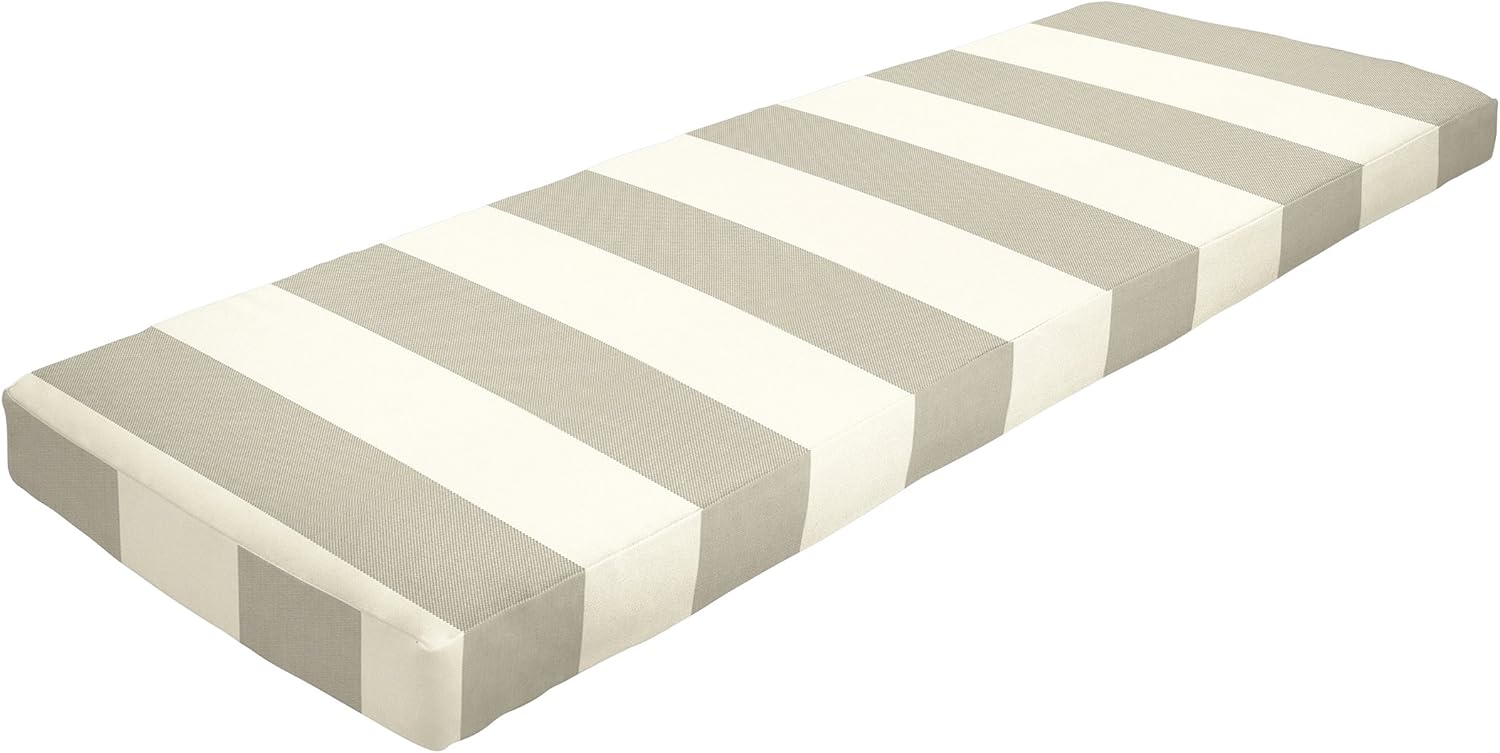 20637 Custom Zipped Knife Edge Bench Cushion, 47" x 16" x 3.5", Rosemary Serenity