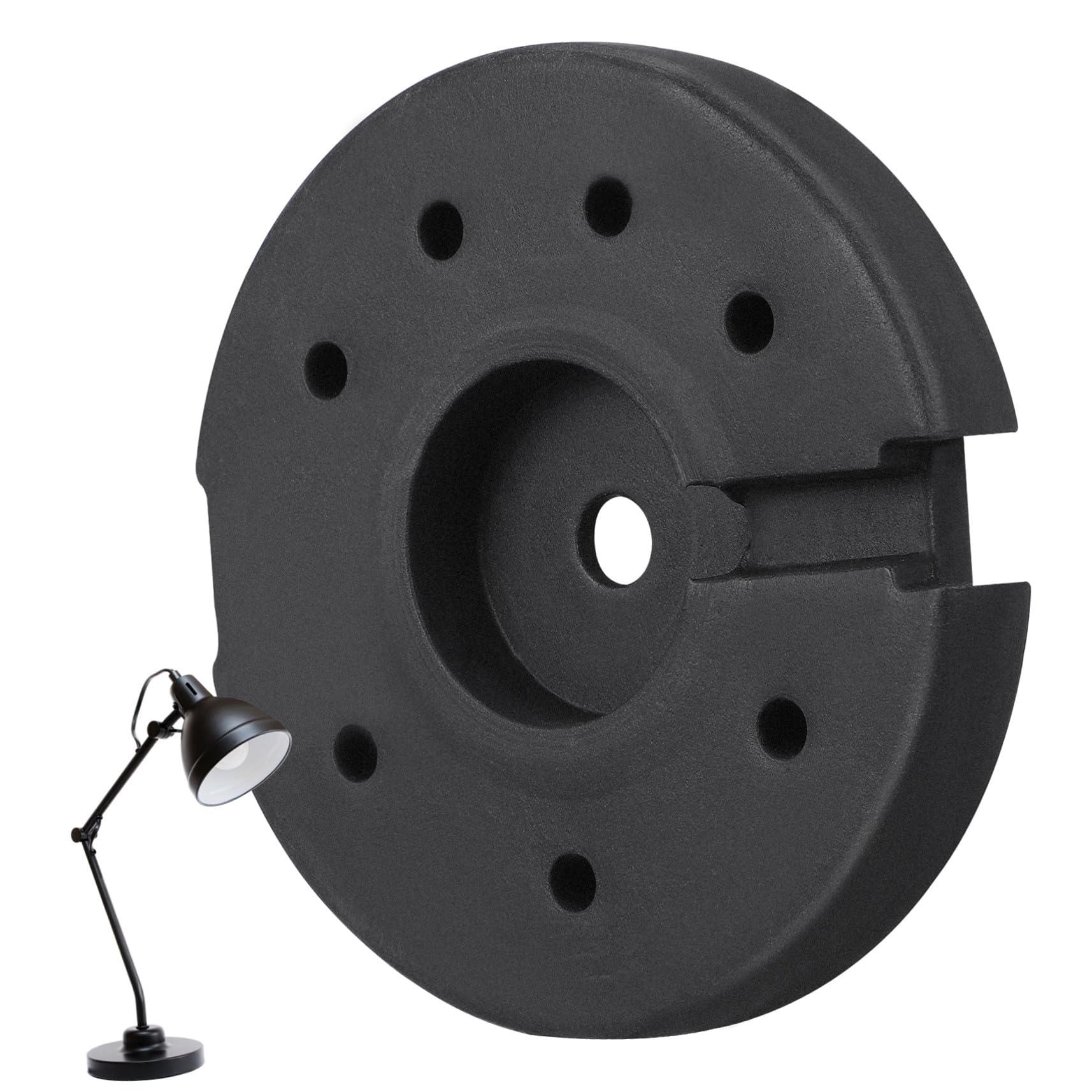 Base para lámpara de pie y escritorio robusta con soporte metálico duradero 8