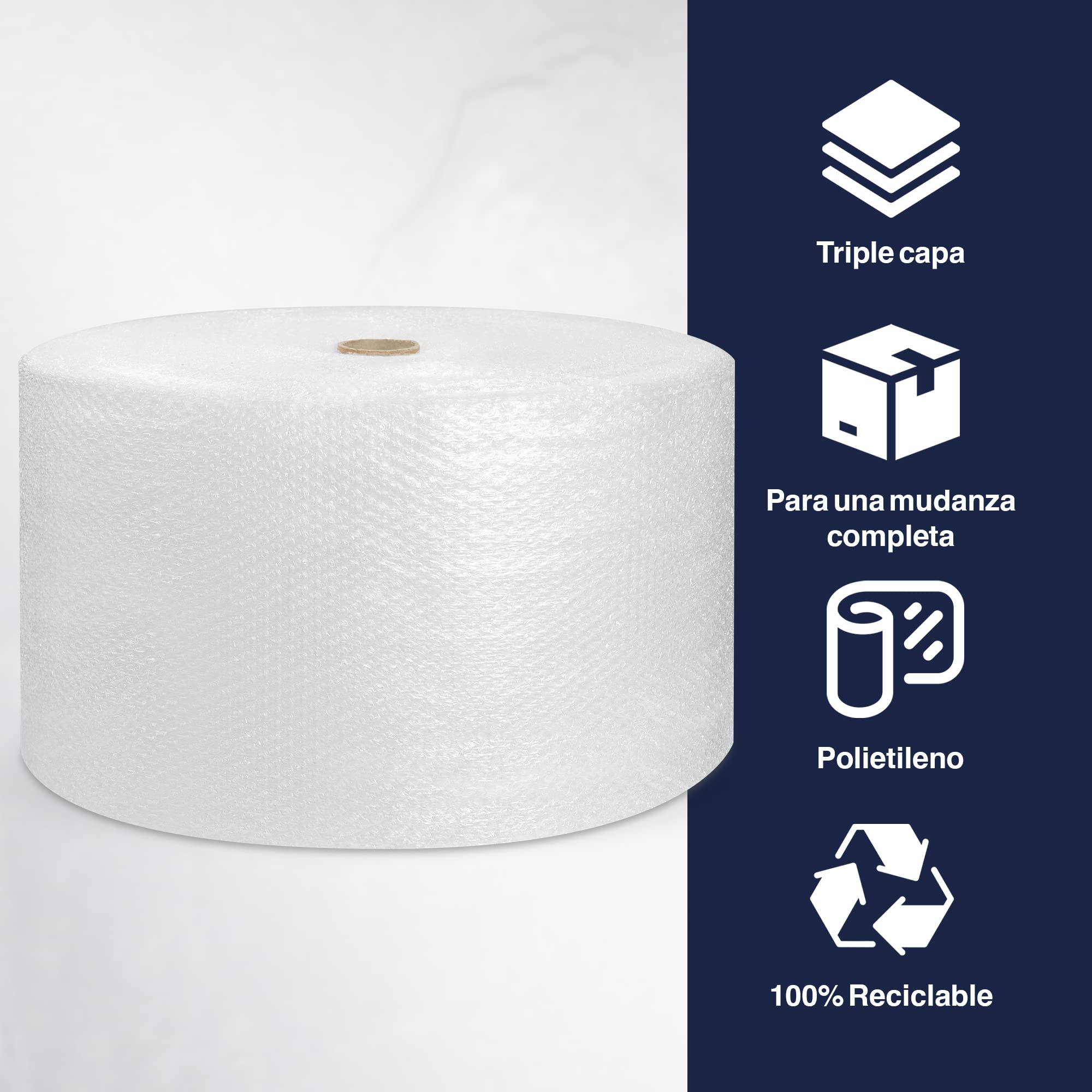 Precifilm Papel Burbujas para Embalaje - Plástico de Burbujas en Rollo para Embalar Cajas de Cartón en Mudanzas y Envíos (40 CM)