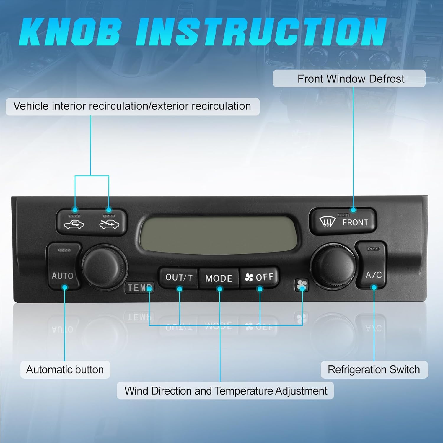 A/C Heater Climate Control Module Compatible with Toyota 4Runner 1999-2002# 55900-35360