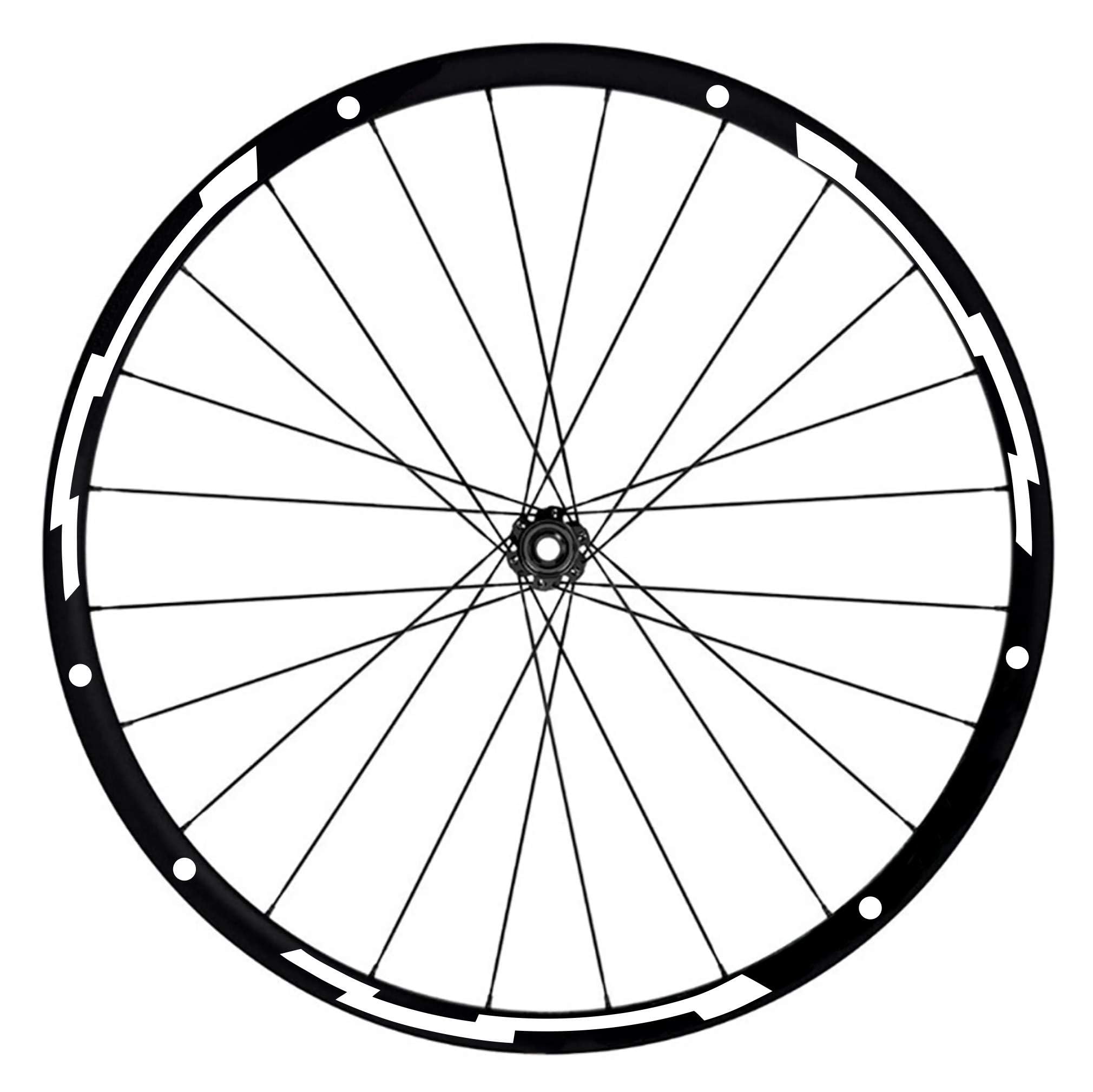 Cerchi Bici 28 Kit Adesivi Decal Completo Per Cerchi Bici 26''-27,5''-28/29''  Pollici Ruota Bici MTB Mountain Bike Scegli Colore MTB020 (26'' Pollici,  025 Giallo Santa Cruz Bici