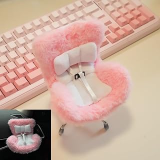17cm Doll Car Seat with Air Vent Clip and Desktop Stand, Doll AccessoriesCute and Functional Car Ornament for Blind Box Doll Fans, Collectors (Pink) - Amazon product rated Grade A