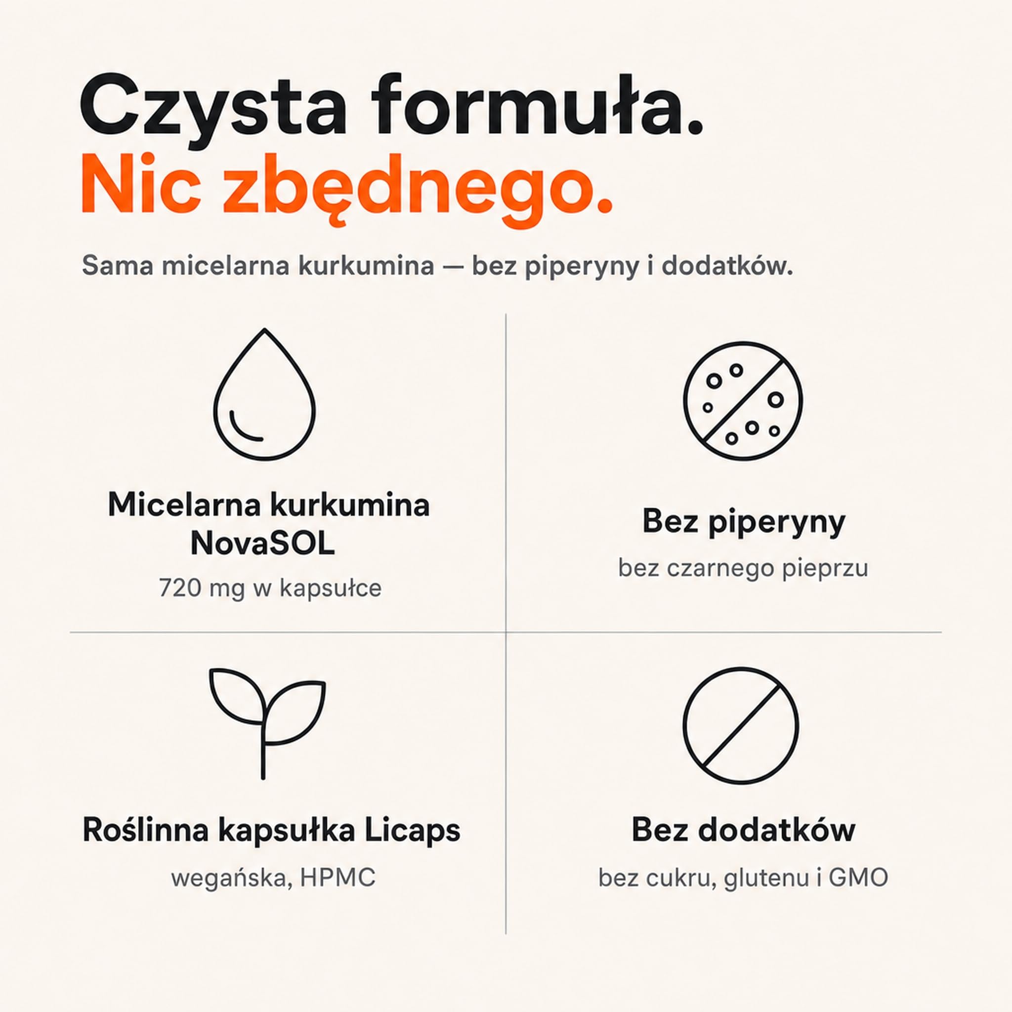 Kurkumina kapsułki wysokodawkowane – 185x wyższa biodostępność – kurkuma NovaSOL micelarny ekstrakt – 1 kapsułka dziennie bez piperyny – wegańskie kapsułki płynne – Licur Max (60 kapsułek, 2 miesiące)
