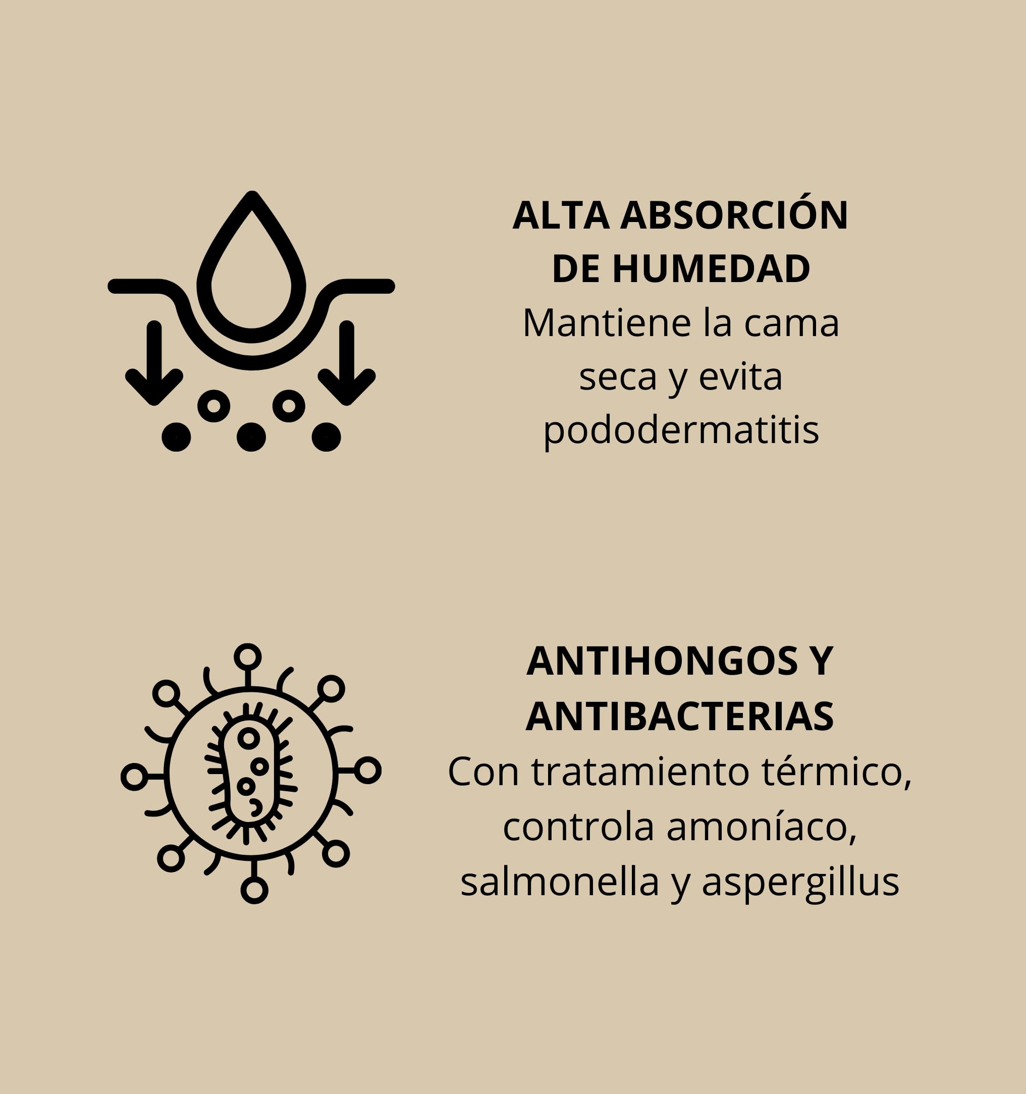 FINCA CASAREJO Cama para Aves en Pellet con Tabaco Natural - Antiparasitario, Absorbente y Compostable - 100% Natural - Higiene para Gallineros - 17kg