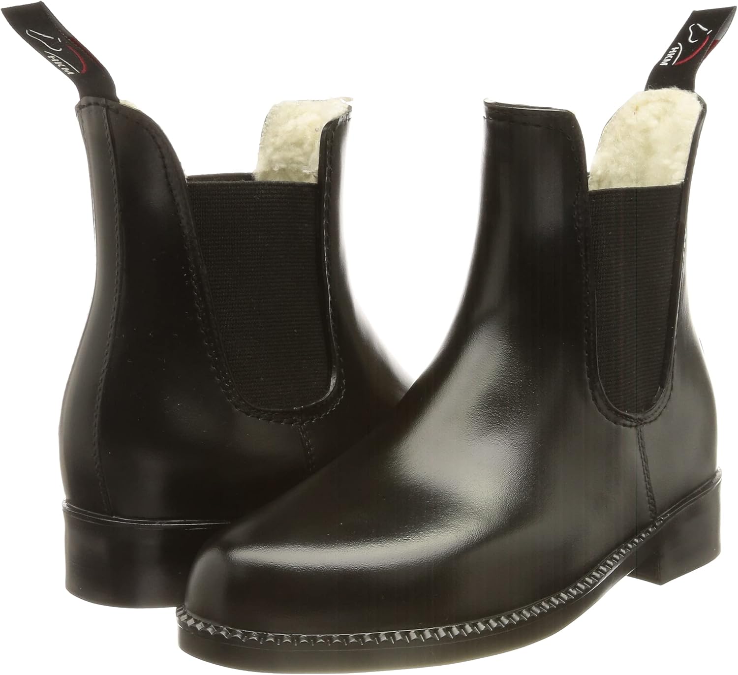 HKM SPORTS EQUIPMENT Unisex's Jodhpur Rubber Boots – Soft/Wide with Teddy Lining Trouser