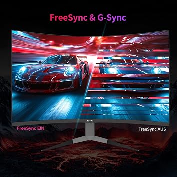 KTC 32 Inch Curved Gaming Monitor 1000R 2K WQHD (2560 x 1440p) 240 HZ 1 ms Adaptive Sync 122% sRGB 4000:1 Contrast 2 x DP 1.4 (240 HZ) 2 x HDMI 2.0 (144 HZ) Supports Tilt and Vesa
