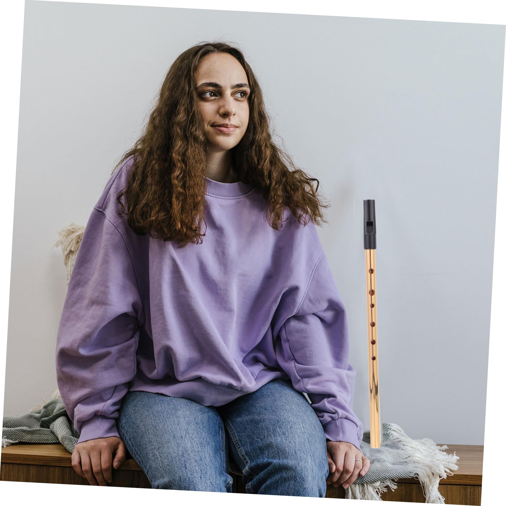 Levemolo 6 Hole Clarinet d Tuning Whistle Soprano Recorder Boys and Girls Musical Instrument Metal Beginner Clarinet