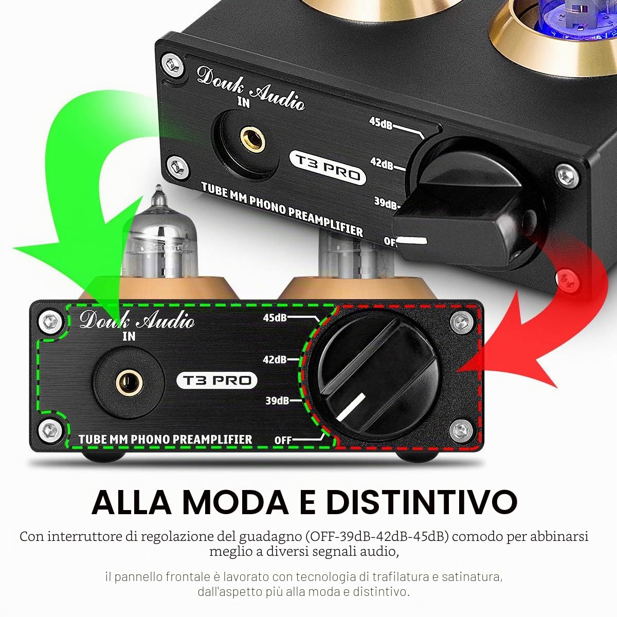 Nobsound, HiFi MM Phono, preamplificatore, mini, tubo a vuoto, stereo, audio, phono, amplificatore da palco