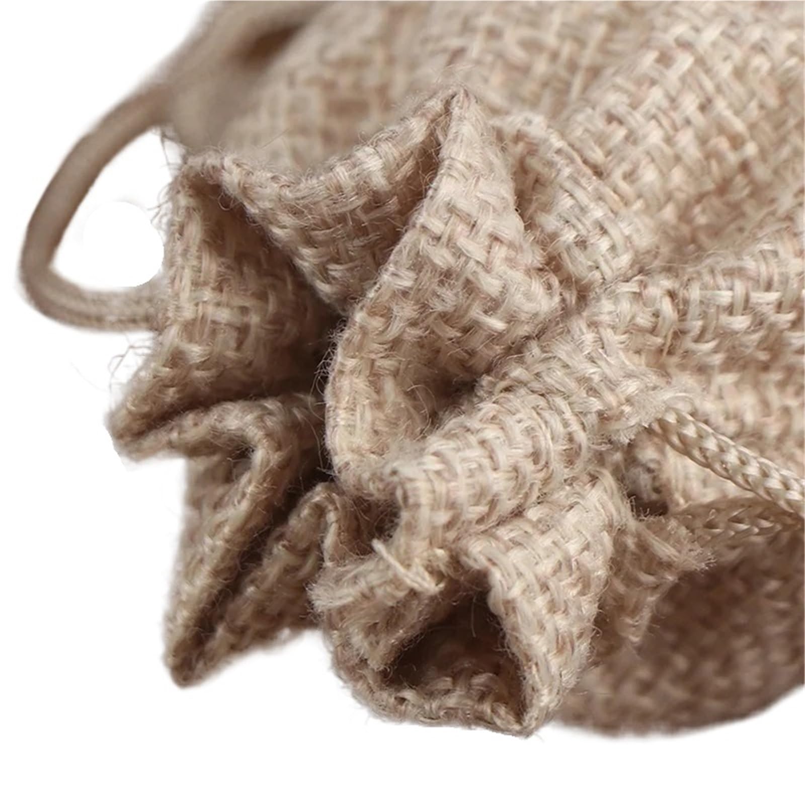 Pochon Tissu Sac en toile de jute avec cordon serrage, 50 pièces