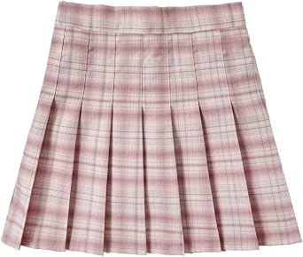 Pleated Mini Skirt High Waisted Tennis Skirts Skorts for Women Girls School Uniform Dress Cheer Skirt with Shorts,2T-4XL