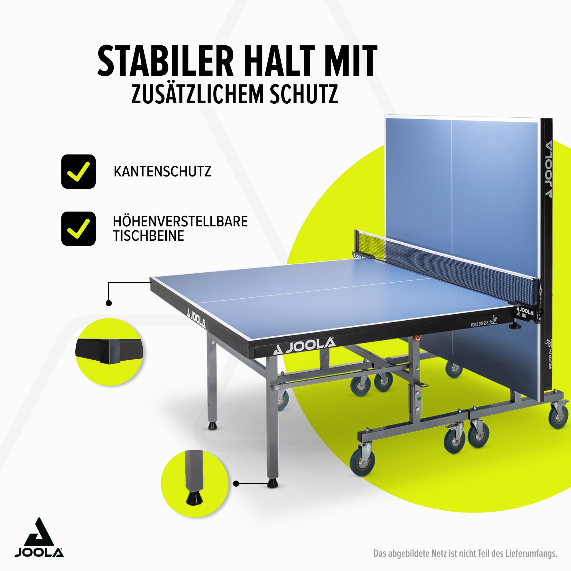 Set Rete Da Ping Pong JOOLA - Professionale, ITTF, Per Tavolo, Nero - Foto 13