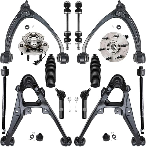 Miniatura 270 de Detroit Axle - Kit de cubos de rodamiento de rueda delantera de 6 piezas para Dodge Dart 2013-2016, Chrysler 200 2015-2017, 2 cojinetes de rueda