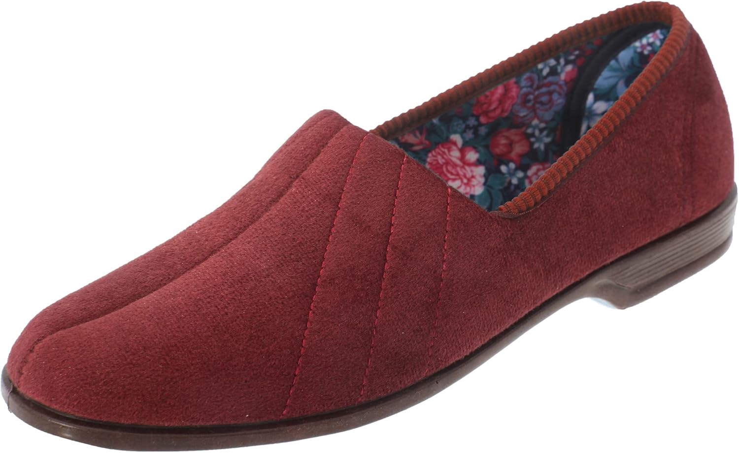 Sleepers Womens/Ladies Audrey III Roll Top Velour Slippers (8 US) (Black)