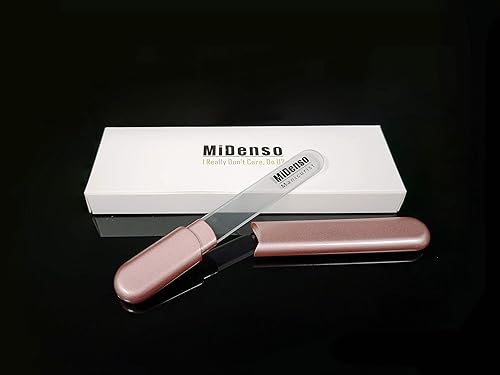 Miniatura 17 de Lima de uñas de cristal con funda, cristal de diamante salón mejor belleza limas de uñas para uñas naturales y acrílicas Top Stocking Stuffers Azul