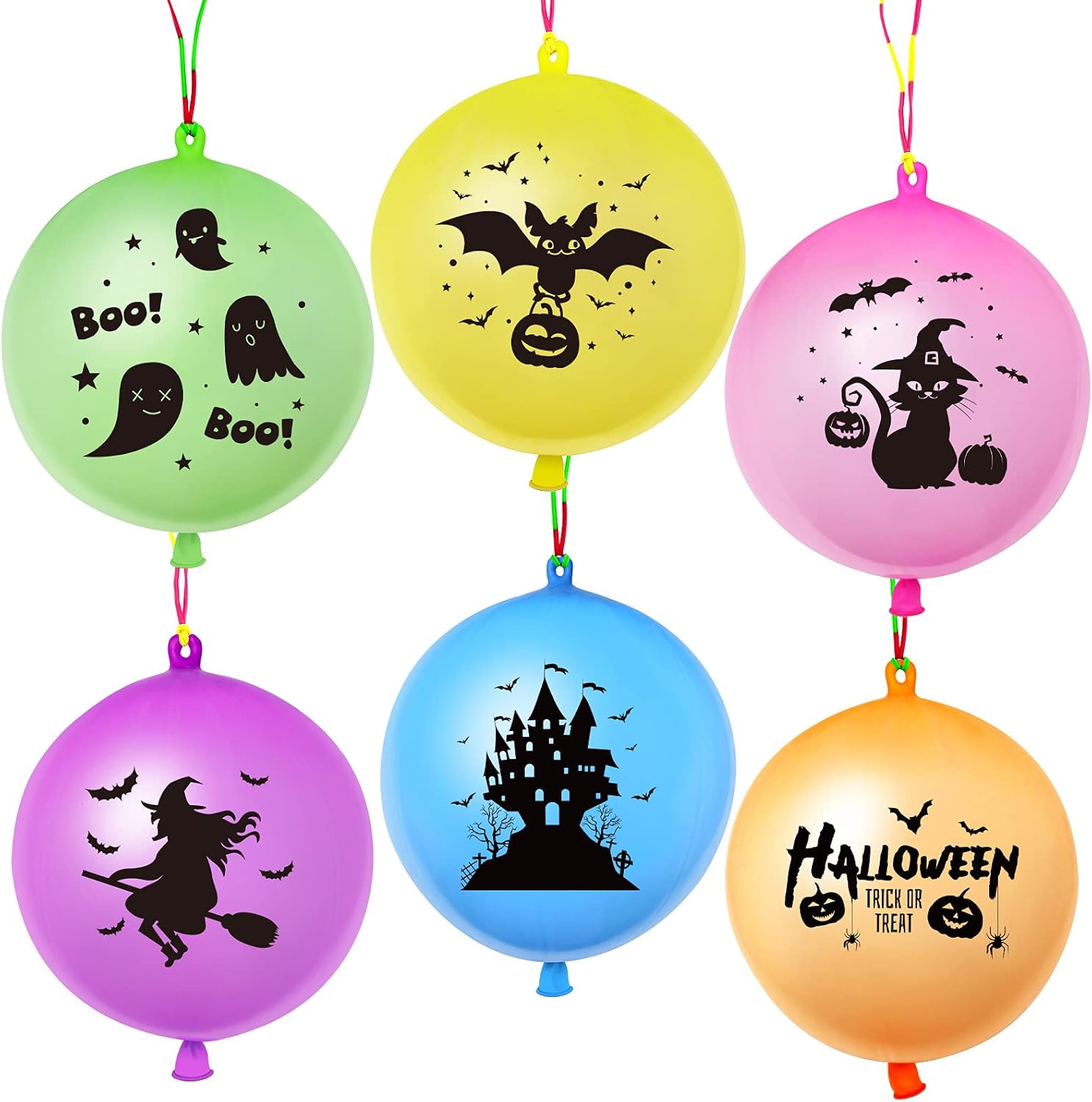 Hidreamz 36 Pieces Halloween Punch Balloons for Kids