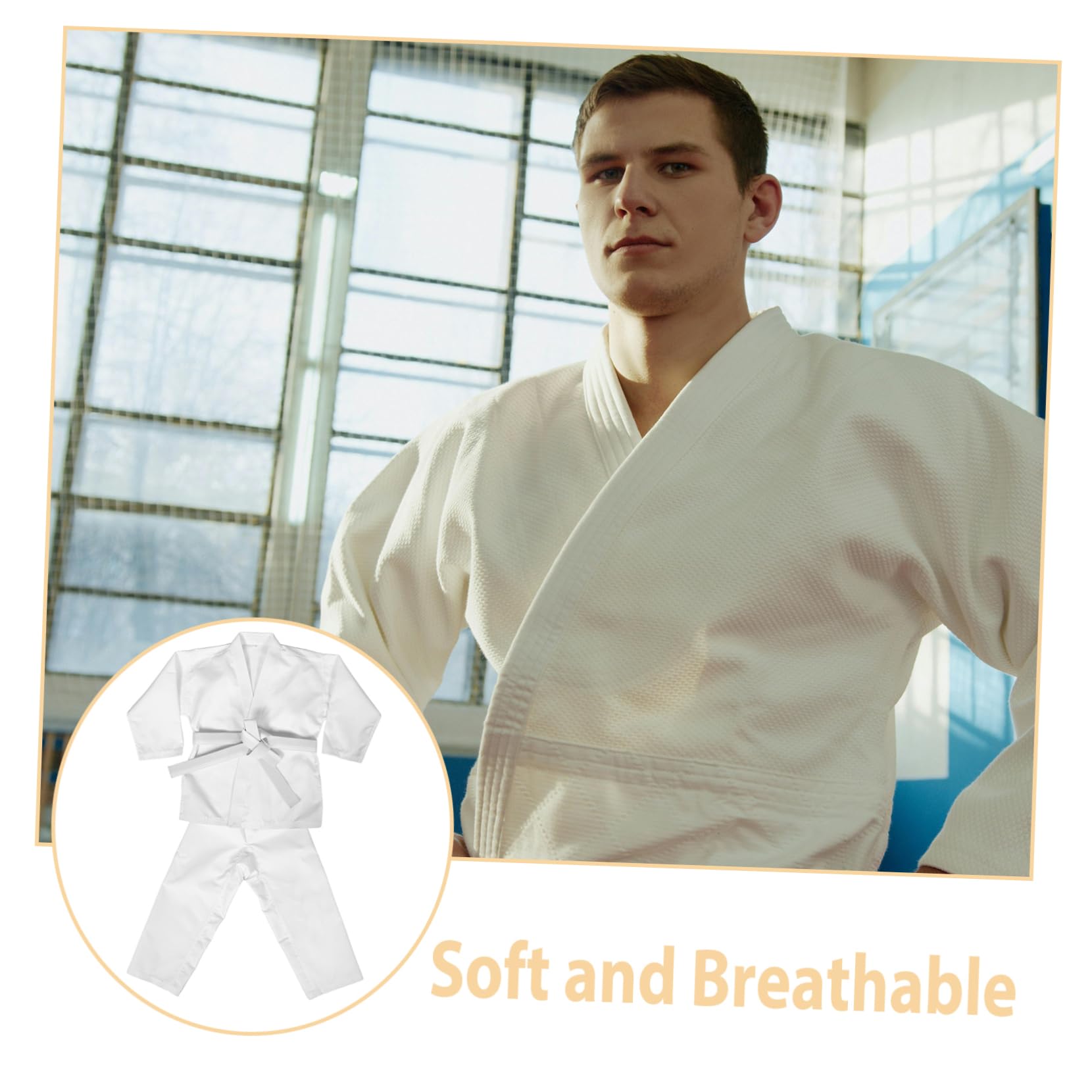 Homoyoyo Uniforme de kárate jeet Kune do Traje Karate Adulto Traje Karate Traje Karate Resistente Disfraz de Karate para Uniformes de Taekwondo poliéster