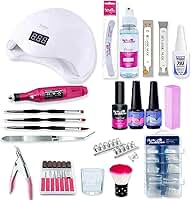 Kit Unhas De Gel Cabine Lixadeira Acessórios Alongamento