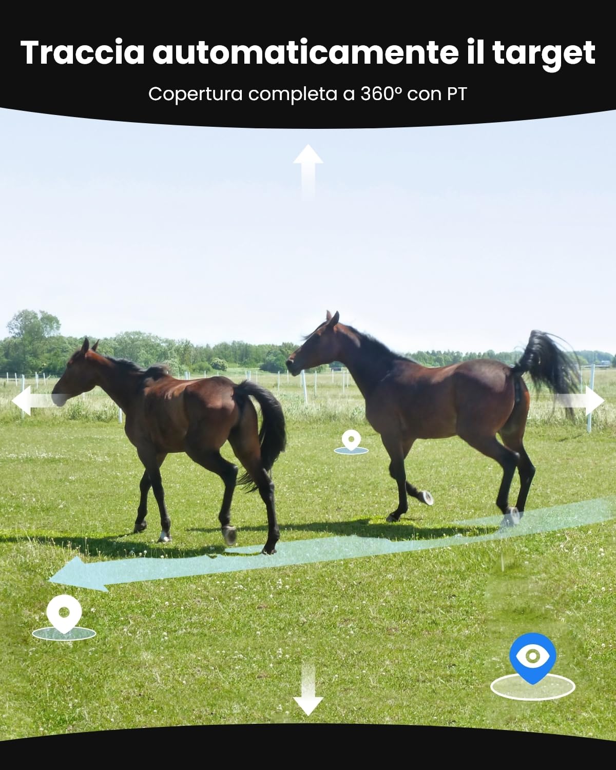 Reolink 4K Telecamera 4G LTE con Doppio Obiettivo, SIM Inclusa, Zoom 6X | Fototrappola con SIM e Pannello Solare, IR Invisibile, Telecamera da Esterno con Tracciamento Automatico, TrackMix LTE