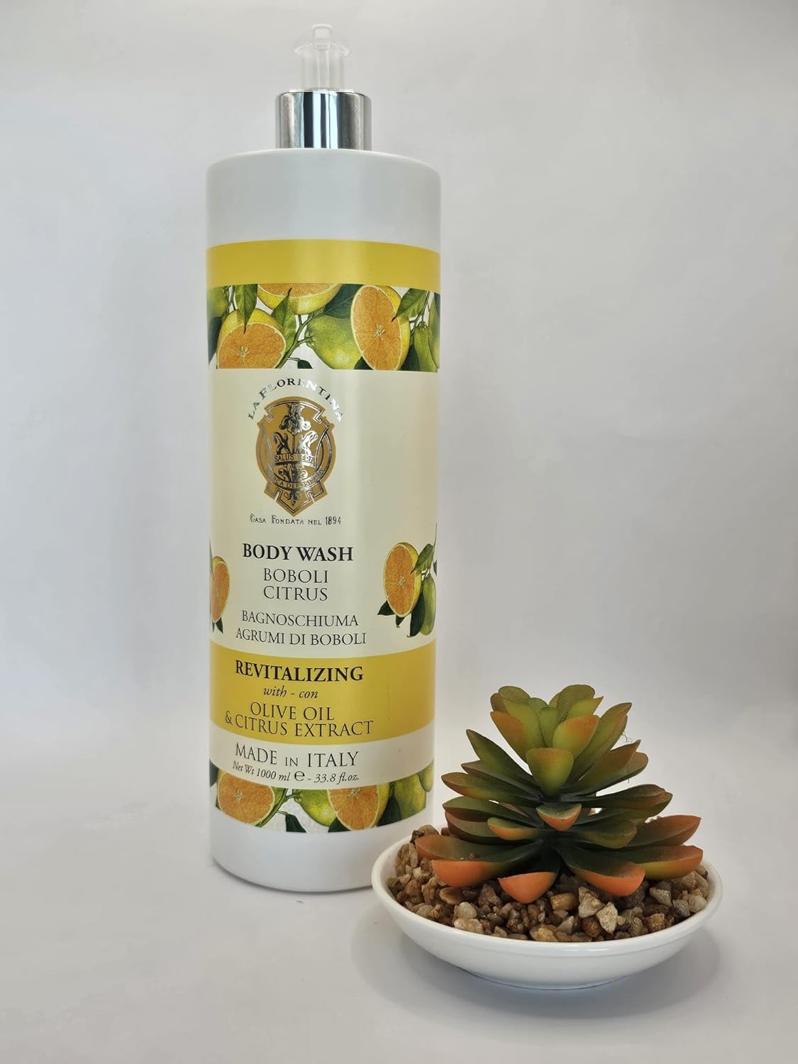 La Agrumi Di Boboli Florentina Revitalizing Citrus Body Wash with Olive Oil, Made in Italy, 33.8 fl oz - Image 2
