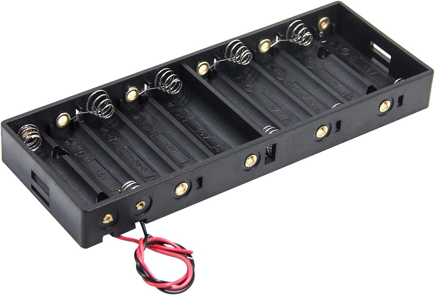12v aa Battery Holder, 10 AA Battery Holder with Wire Leads 1.5V