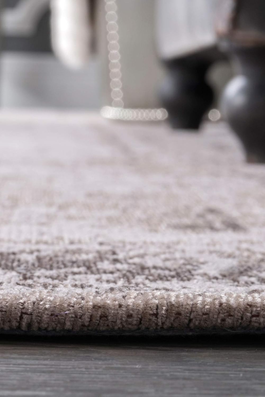 Shawanna Gray Vintage Wool and Synthetic Accent Rug