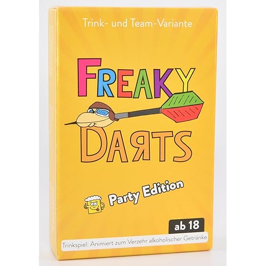 Freaky Darts - Party Edition - Das etwas andere Dart-Spiel - Trink- und Team-Variante