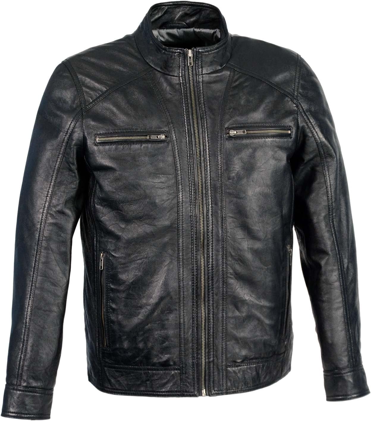 الأفضل - جاكيت من جلد الحمل للرجال من ميلووكي ليذر SFM1860 2026 - view 1