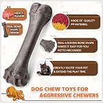 Jouets pour chiens pour les brochettes agressives, Bons pour chiens indestructibles pour les pincettes agressive, Jouet pour chiens de boucherie pour chiens lourds, Jouets de dents de grand chien avec Nylon durable pour les chiots de grande race/moyen