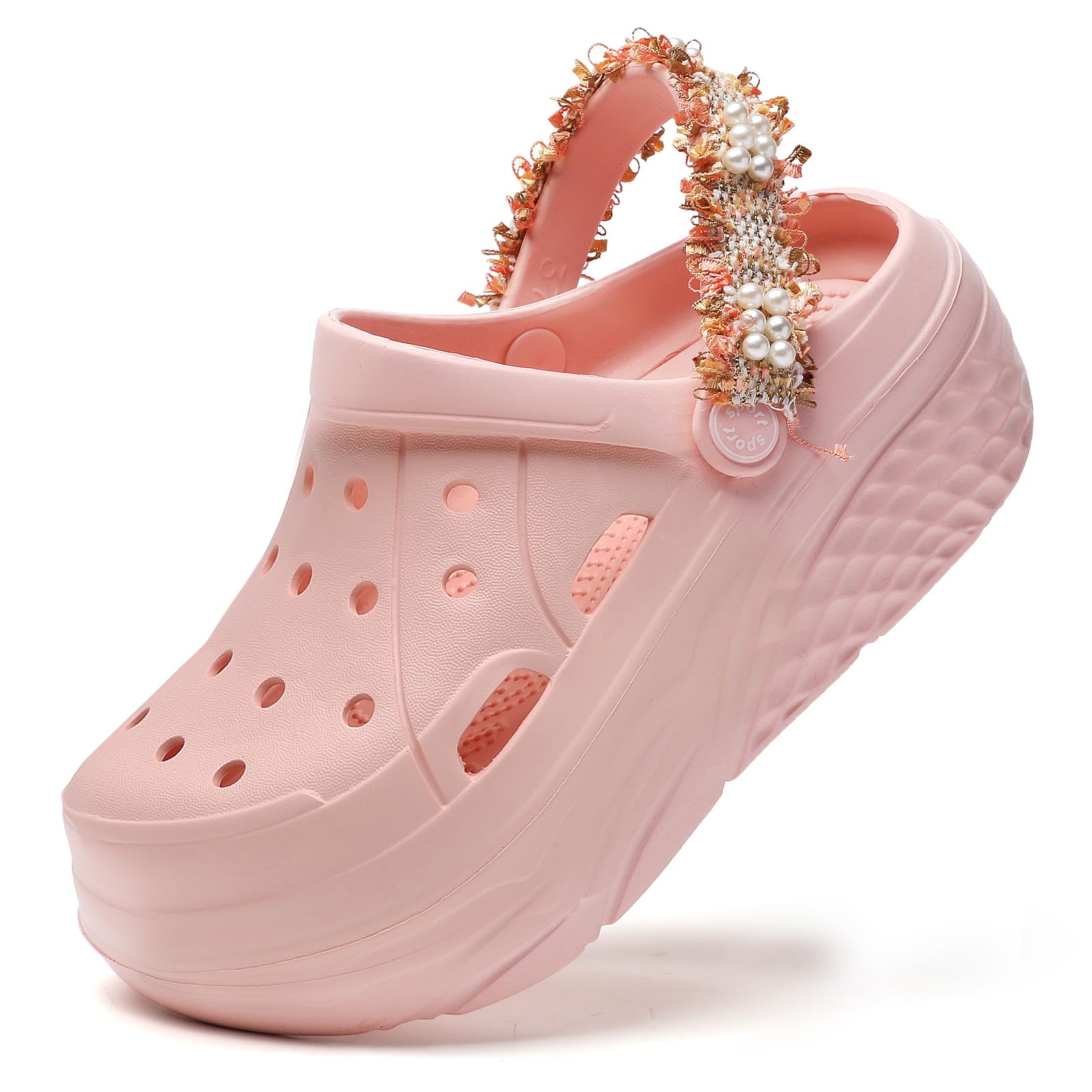 FLIOZY Women's Gardener Platform Clogs Slippers Hight Heels Mules Clog Wedge Sandals Outdoor Beach Shoes