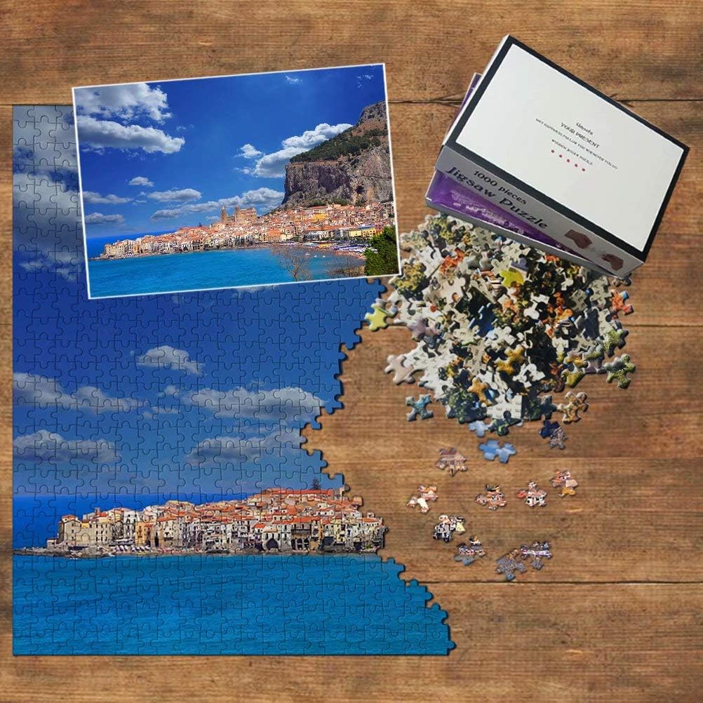 Italy Cefalu Sicily Jigsaw Puzzle 1000 Piece Travel Souvenir Wooden
