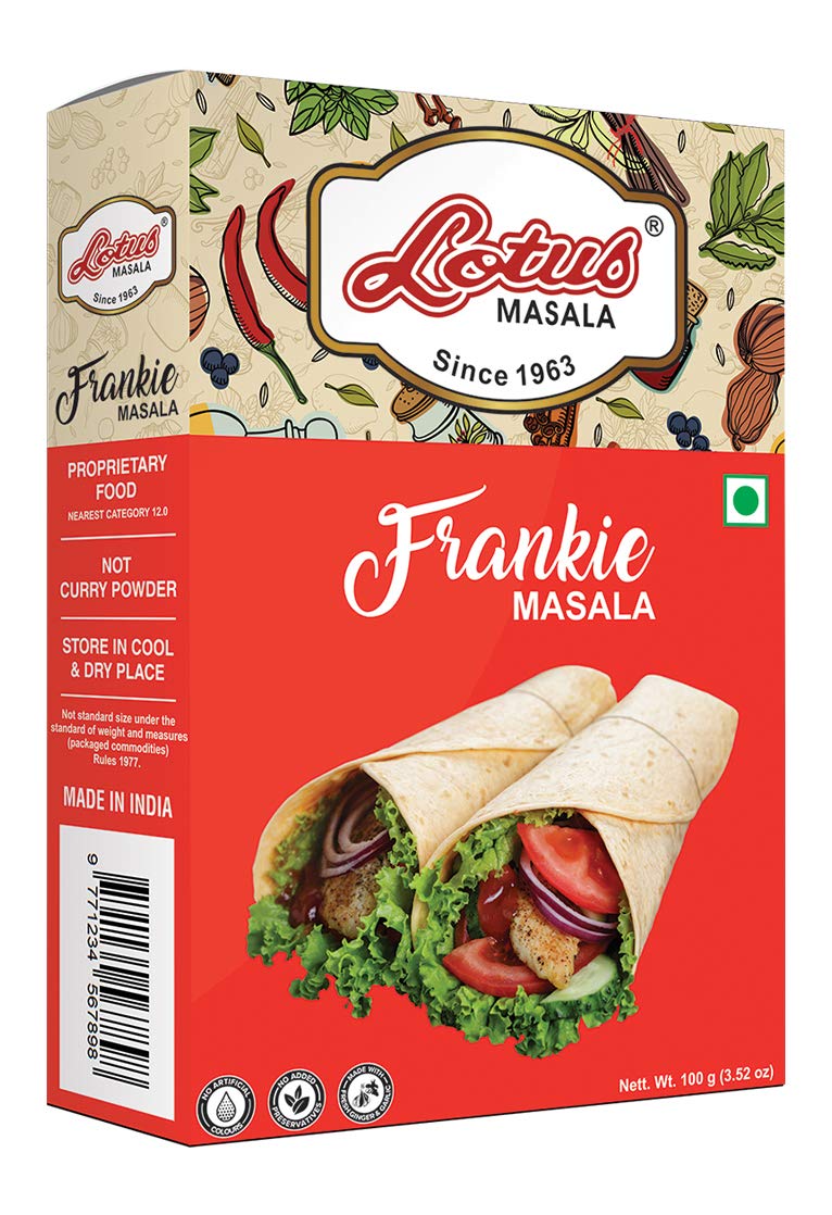 Lotus Frankie Masala Powder | Instant Spice Box for Wrap |100gm