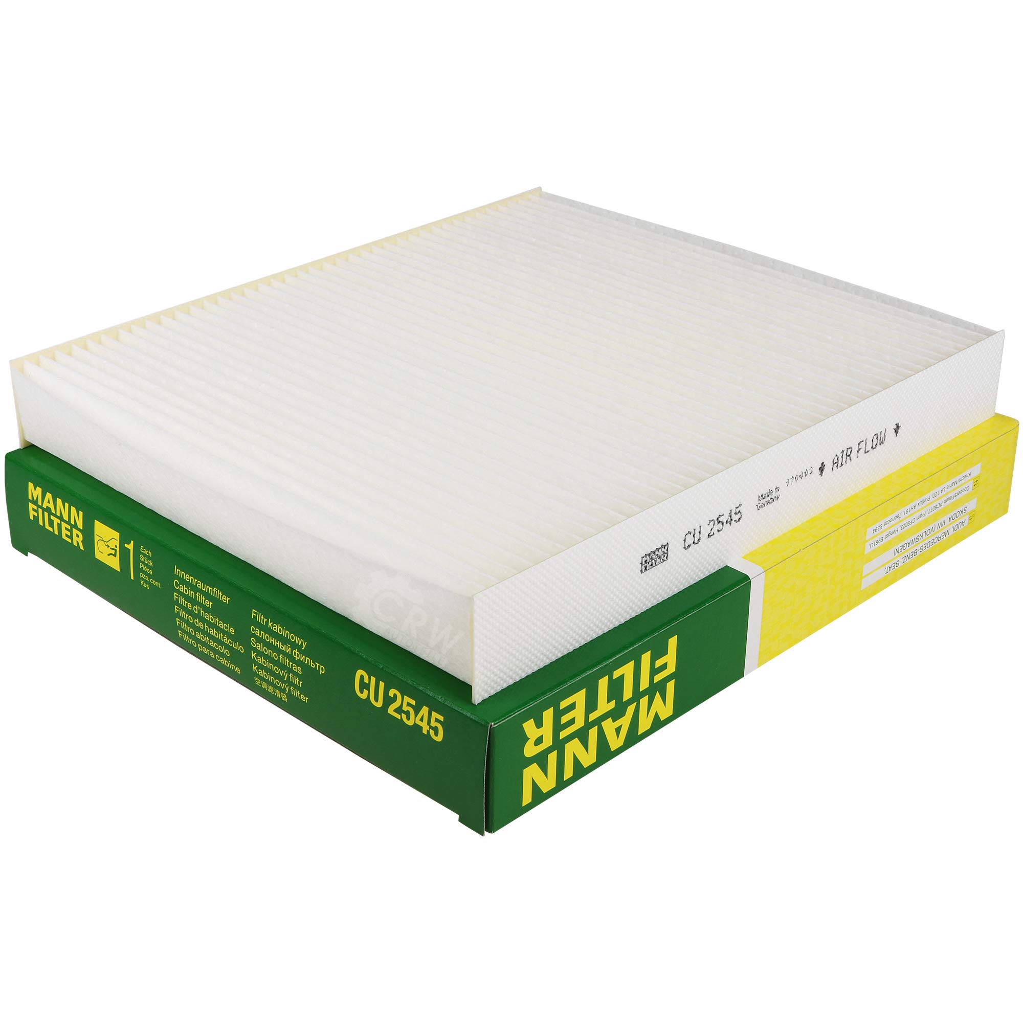 Paquete de inspección Kit de mantenimiento de filtros con filtro de aceite HU 934 x, filtro de aire C 26 110/2, filtro de combustible WK 822/3, filtro de habitáculo CU 2545, tornillo de