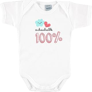 BABIDU Body Bebé Personalizado Frases Divertidas - Para Papá, Mamá, Tía, Padrinos y Abuelos - Body Bebé Manga Corta 100% A...