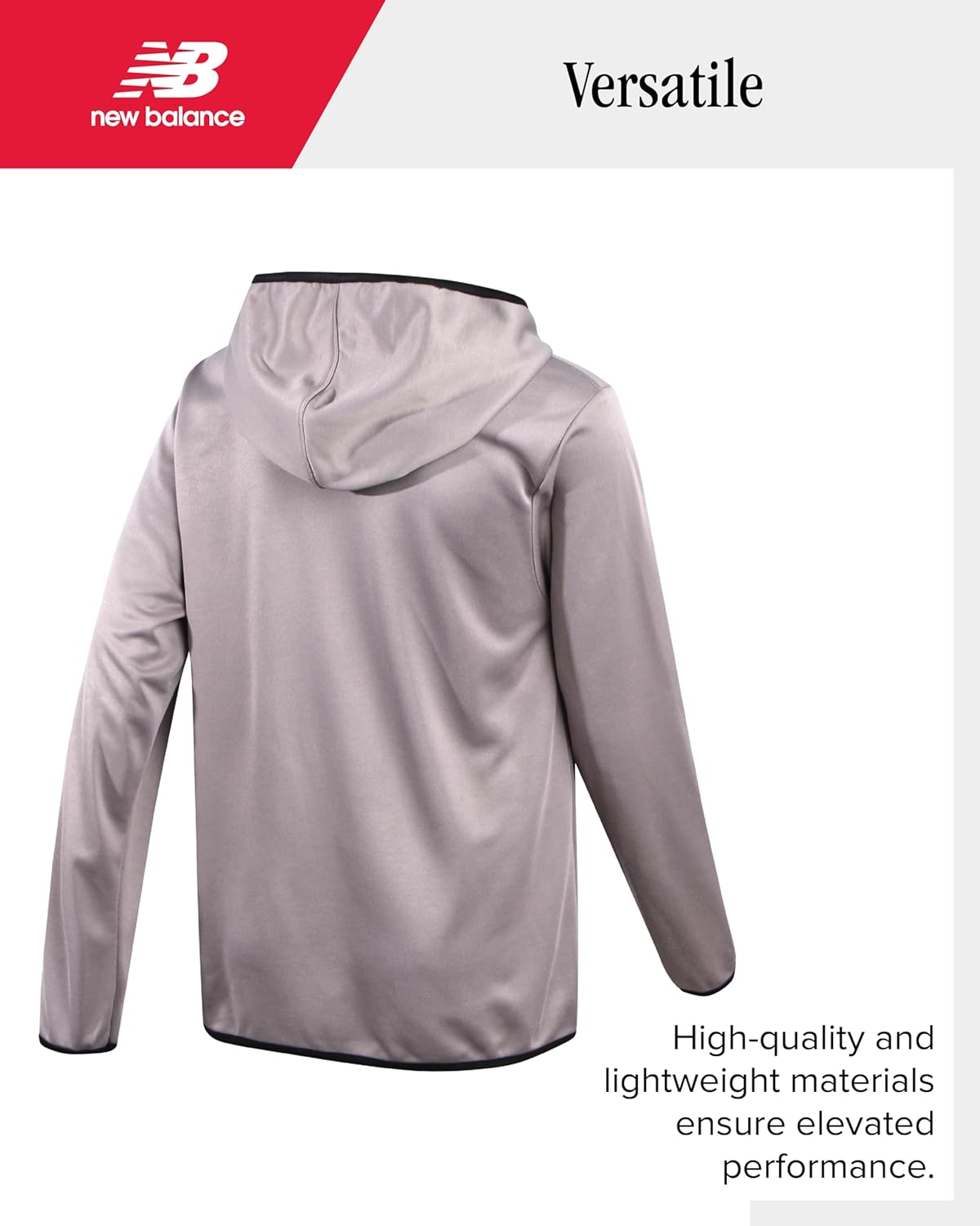 New Balance Boys Sweat Suit Set - 2 Piece Soft Performance Fleece Zip Up Hoodie and Jogger Track Pants for Boys (Sizes: 8-16) - Image 4