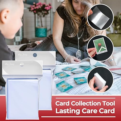 Miniatura 6 de Paquete de 500 fundas suaves para tarjetas, fundas para tarjetas de béisbol, fundas protectoras de tarjetas estándar Toploaders, para tarjetas de