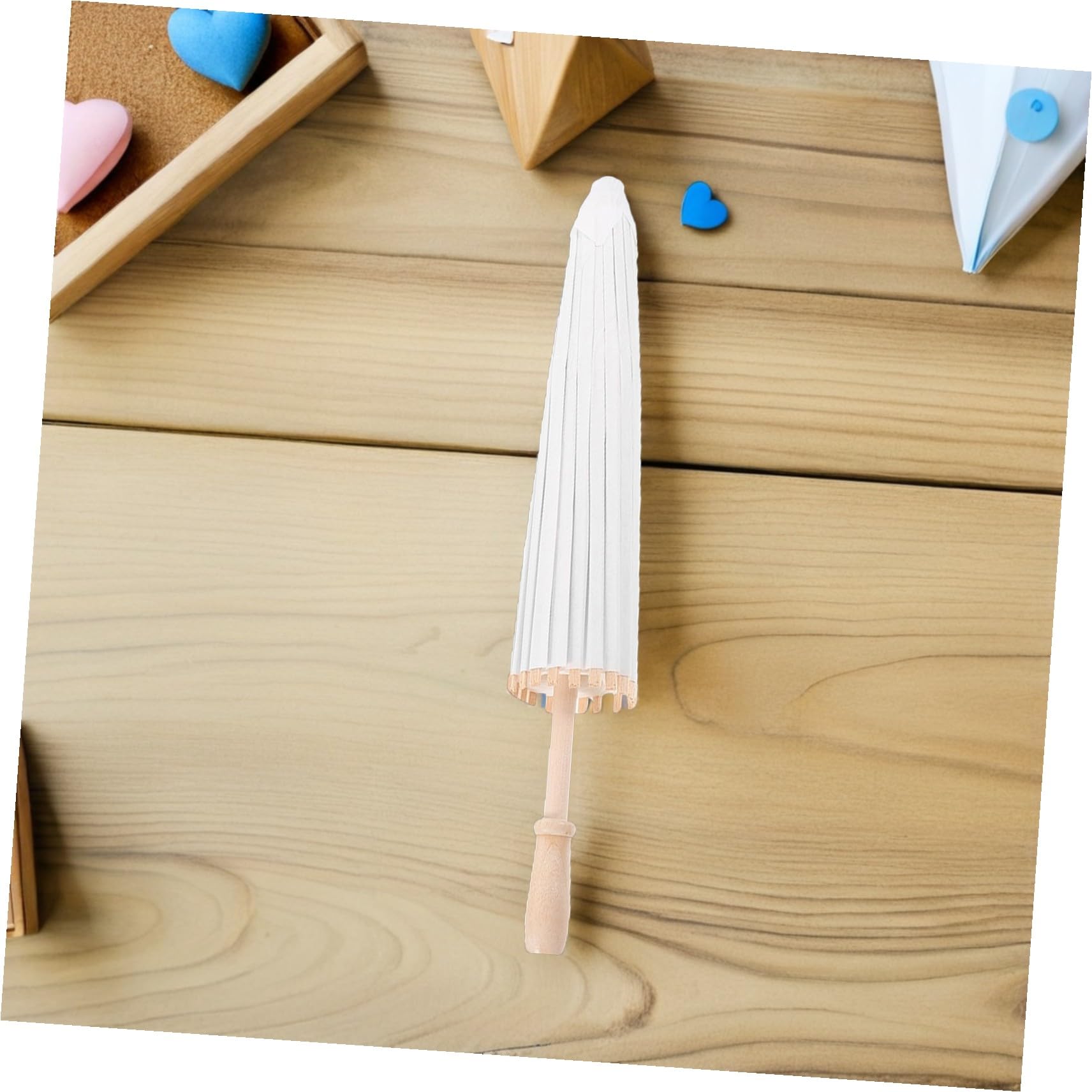 Parapluies de Mariage en Papier Huilé Blanc 6 Pièces Style Chinois
