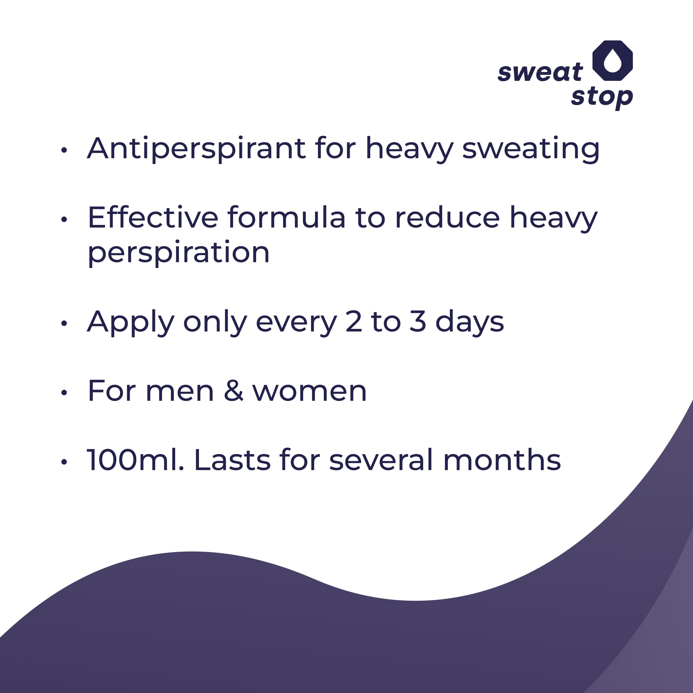 SweatStop Aloe Vera FORTE Antitraspirante Spray Ascelle 100ml contro sudorazione intensa - Anti sudore Antiperspirante Deo per Lui & Lei - 24-48h