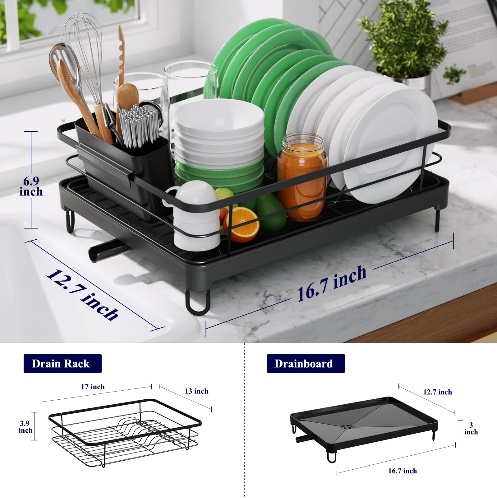 Cutlery Drainer Over The Sink Dish Rack Bed Bath Beyond Over The