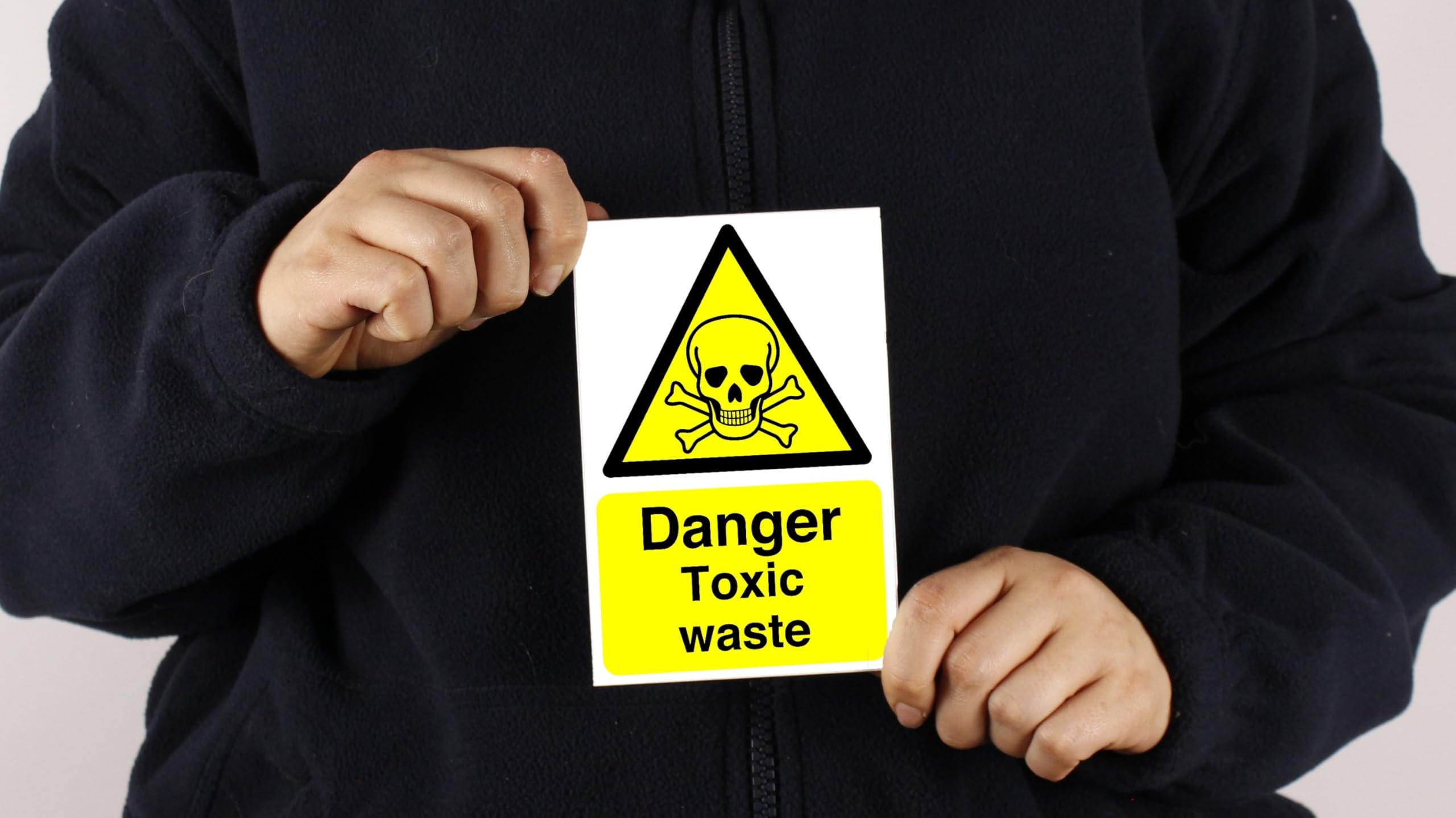 vsafety 6 a036au-s corrosione pericolo Warning Sign sostanza e chimiche, vinile autoadesivo, verticale, 200 mm x 300 mm, colore: nero/giallo