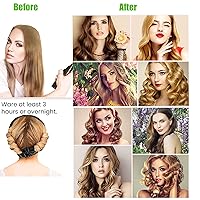 Vista 5 de Diadema de barra rizadora sin calor, rizadores de pelo para dormir, cinta de rizo sin calor, rodillos de pelo para rizos de cabello largos