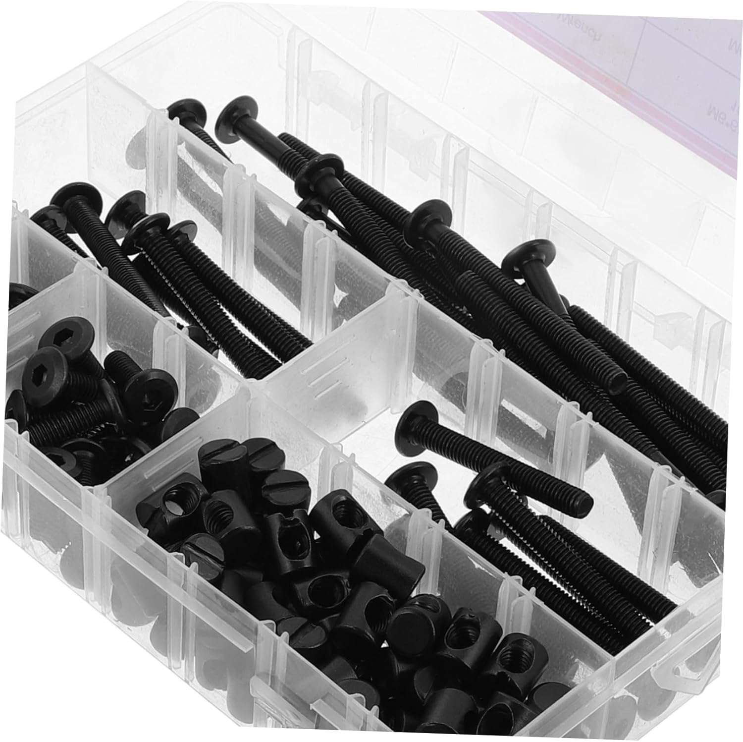 PRETYZOOM Crib Screw Hardware Replacement Set 141pcs Socket Head Bolts Nuts Easy Install Furniture Screws