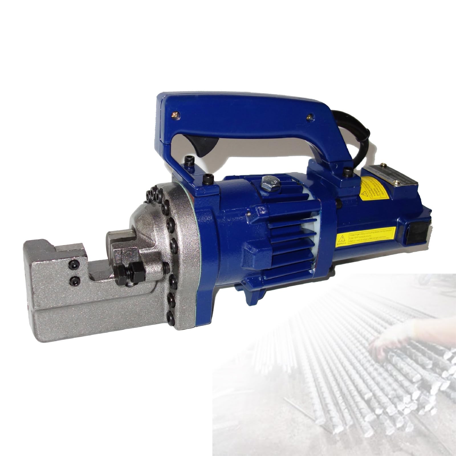 GYKOZY Electric Hydraulic Rebar Cutters - Portable Handheld Design, 1250W Pure Copper Motor, 4-20mm Cutting Diameters, High Efficiency, Low Noise, Fast Cutting Speed (Blue)