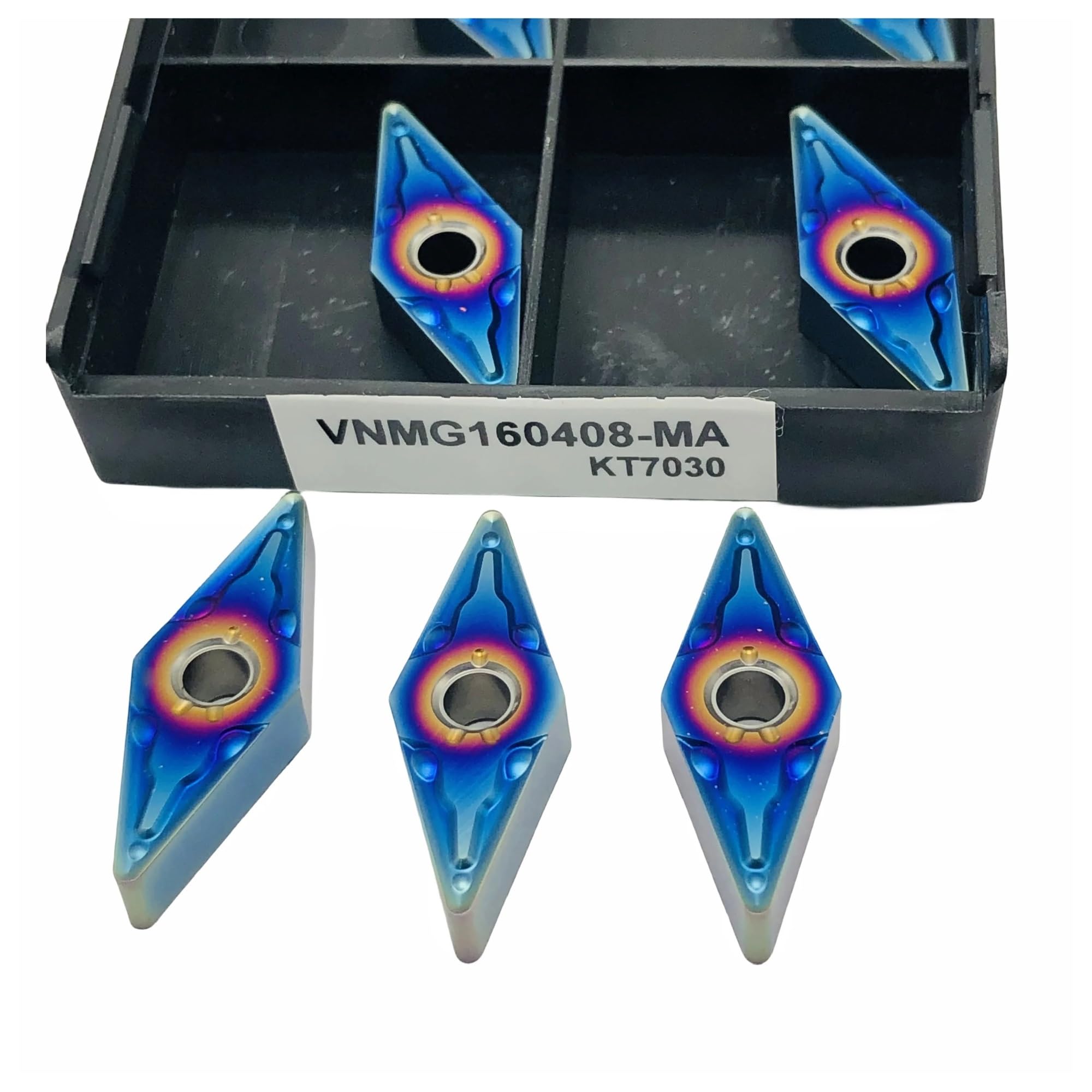 Plaquette VNMG160404 haute précision en carbure KT7030 pour tournage acier sans bavure