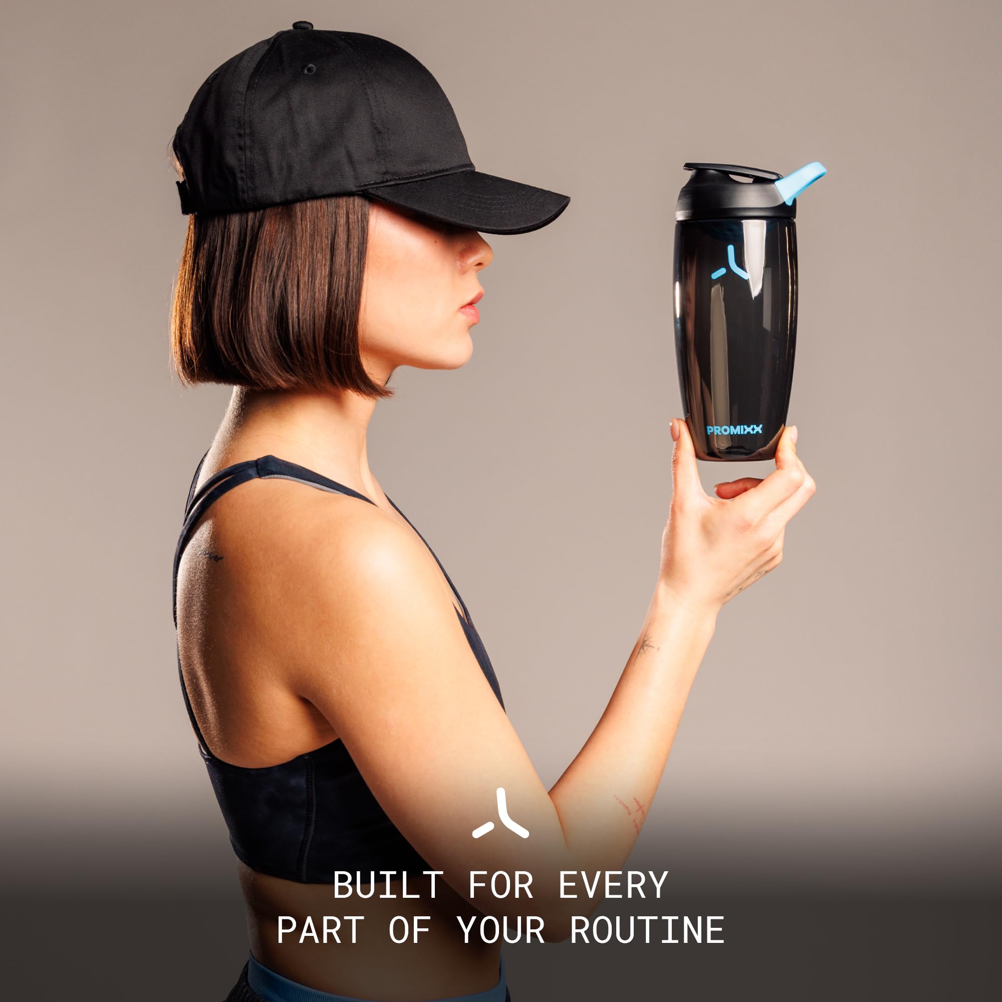 PROMIXX Pursuit Protein Shaker Bottle 32oz, Ecozen, Black — Amazon image 2