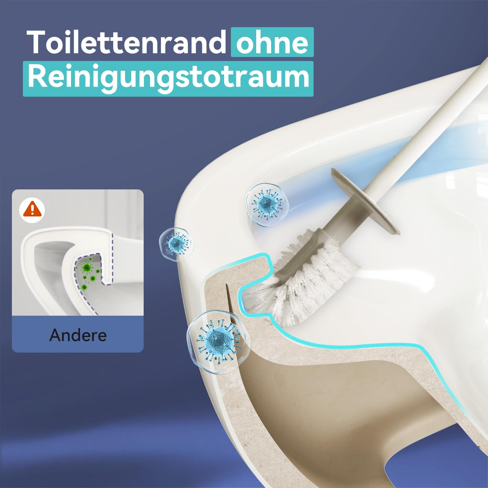 Cuvette WC Suspendu sans Rebord avec Charniere Abattant Soft-Close - Toilette Suspendu en Céramique Blanc - Chasse d'Eau Directe et sans Bordure - Lunette WC Amovible avec Fermeture en Douceur