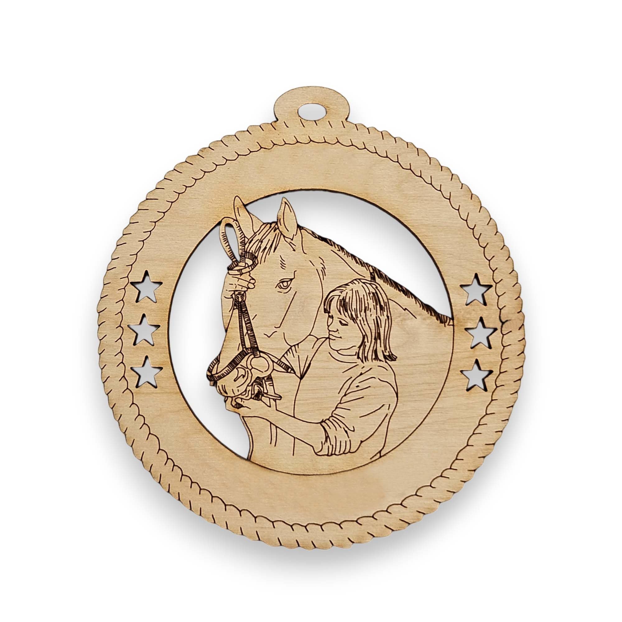 Personalized Horse Ornaments for Christmas Tree, Equestrian Decor, Unique Horse Gifts for Girls, Women, Her