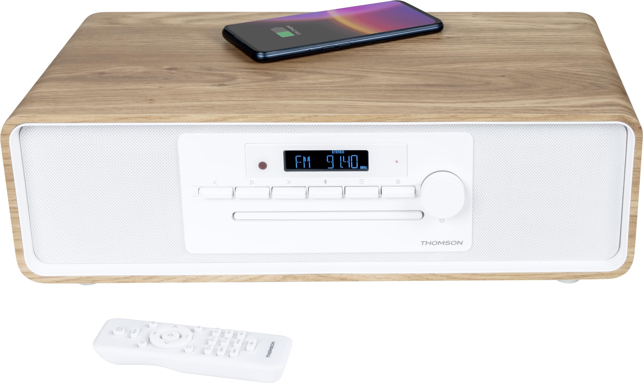 Microsistema Bluetooth - THOMSON - CD/MP3/USB/Radio FM/DAB+ - 75W - Display LCD - Telecomando